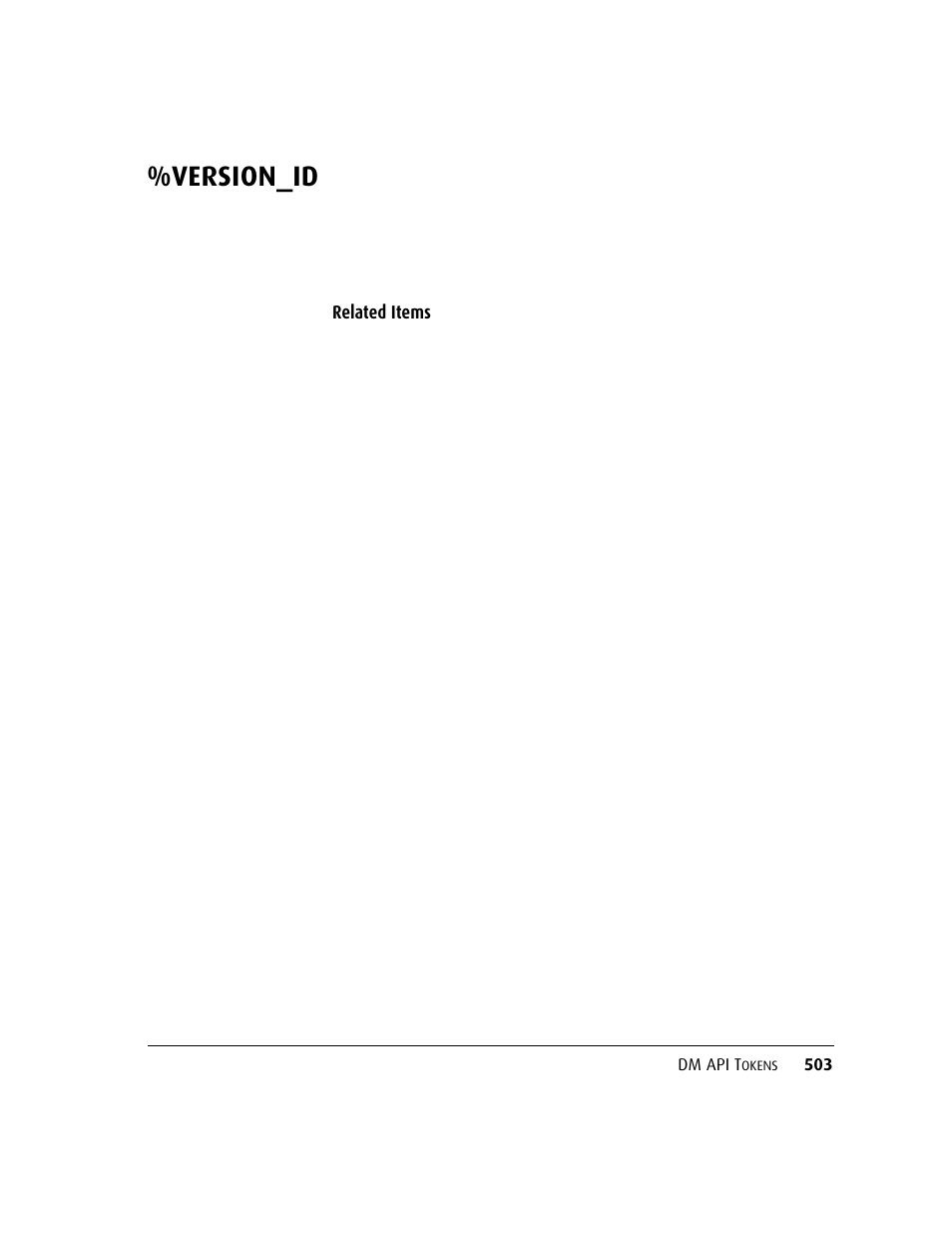 Version_id | Kofax DM API User Manual | Page 523 / 528