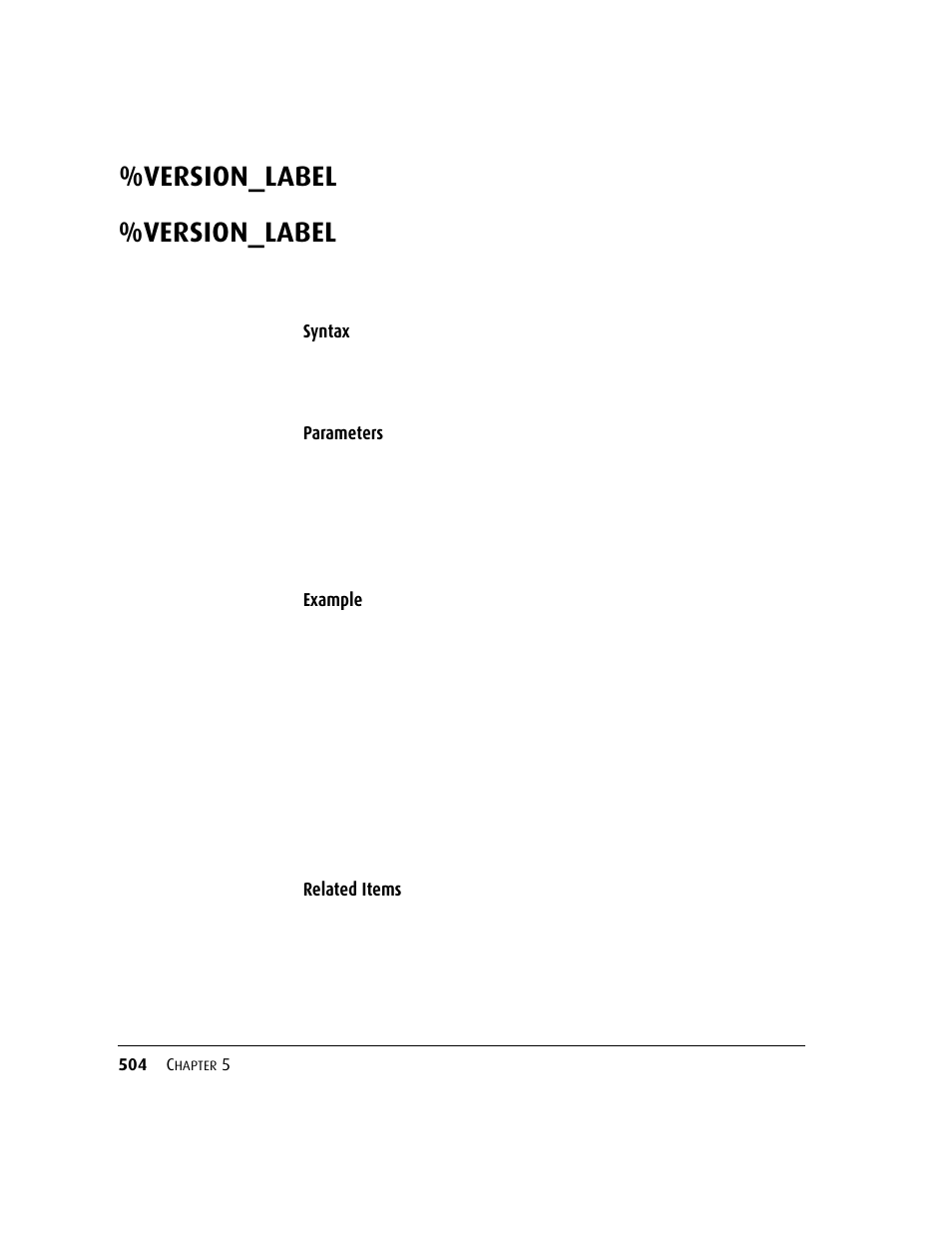 Version_label, Version_label 504 | Kofax DM API User Manual | Page 524 / 528