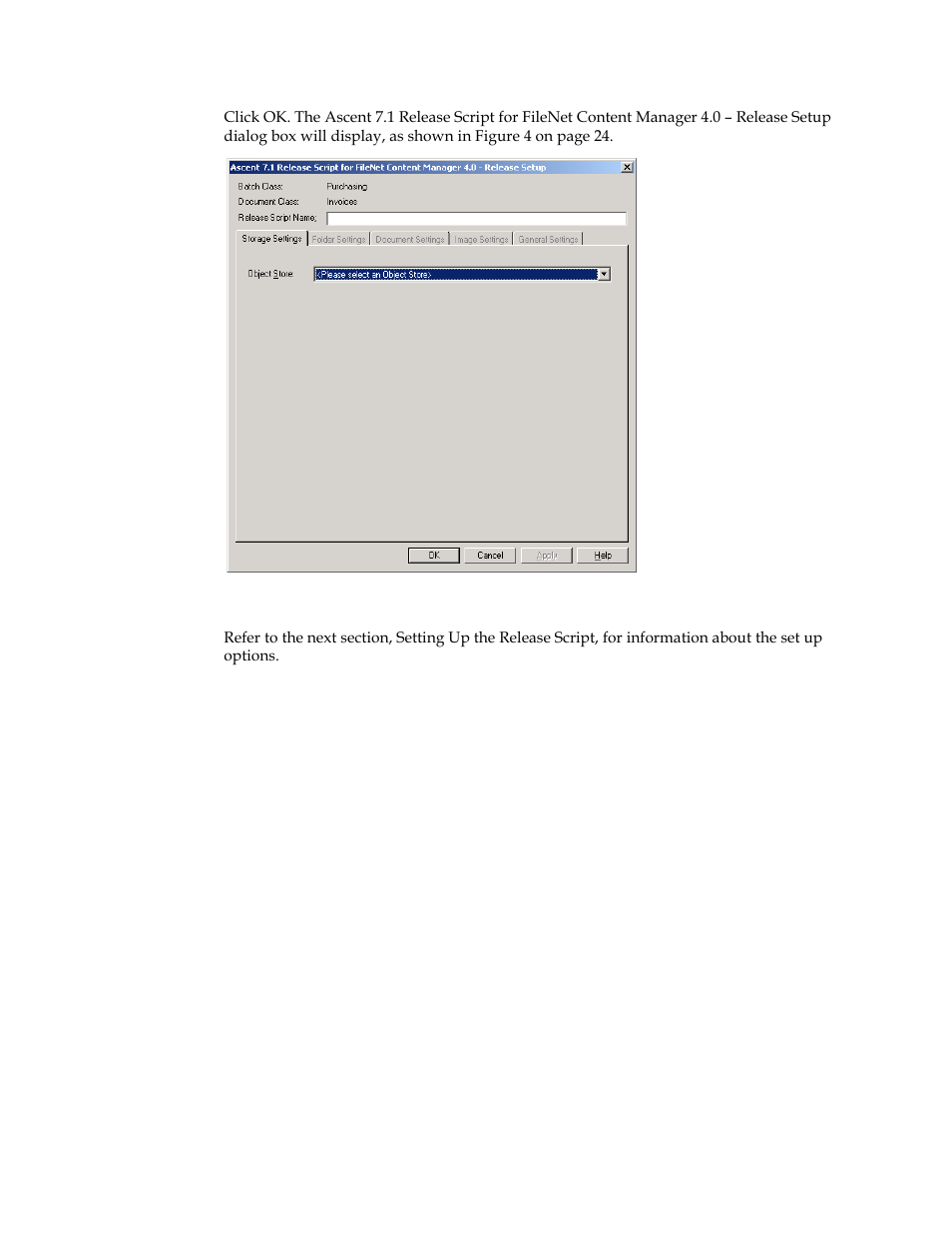 Kofax Ascen 7.1 Release Script for FileNet Content Manager 4.0 User Manual | Page 30 / 48