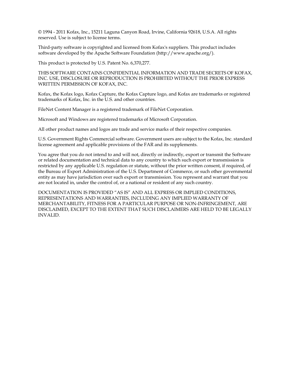 Kofax Capture 8.0 Release Script for FileNet Content Manager 5.0 User Manual | Page 2 / 30
