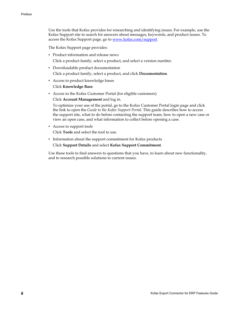 Kofax Export Connector for ERP 2.4.9 User Manual | Page 8 / 26