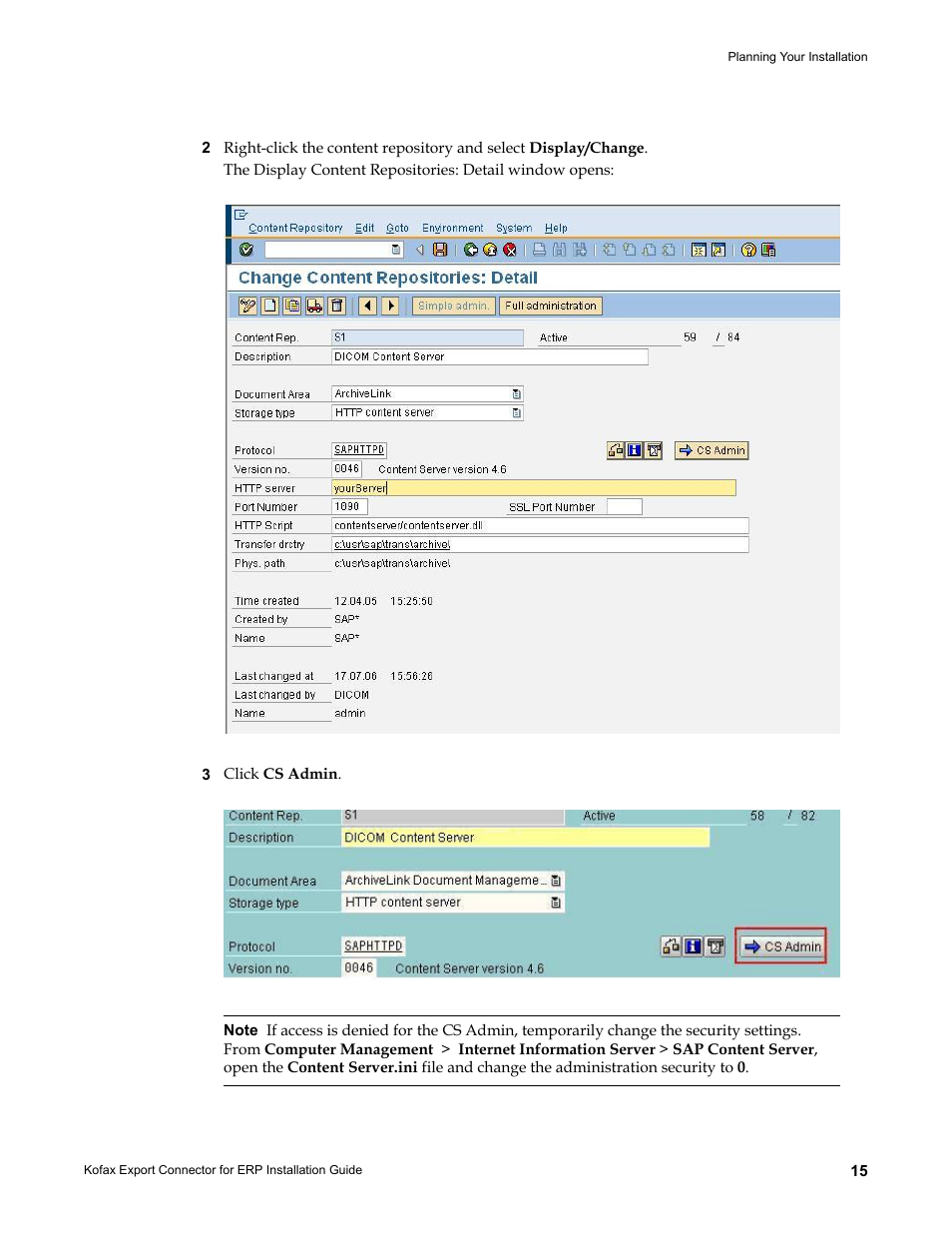 Kofax Export Connector for ERP 2.4.9 User Manual | Page 15 / 34