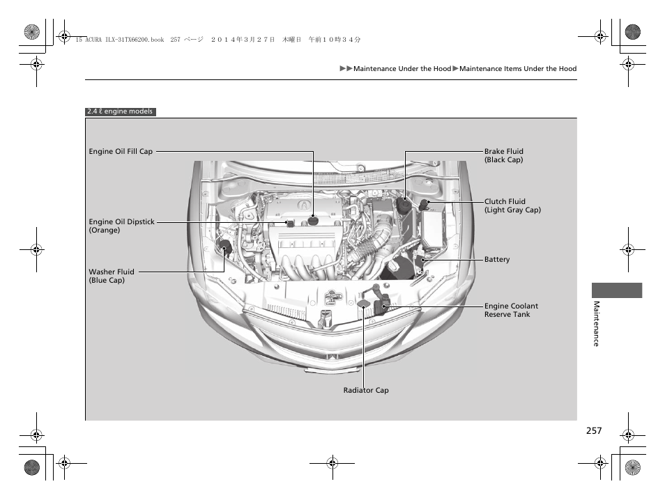 Acura 2015 ILX - Owner's Manual User Manual | Page 258 / 353