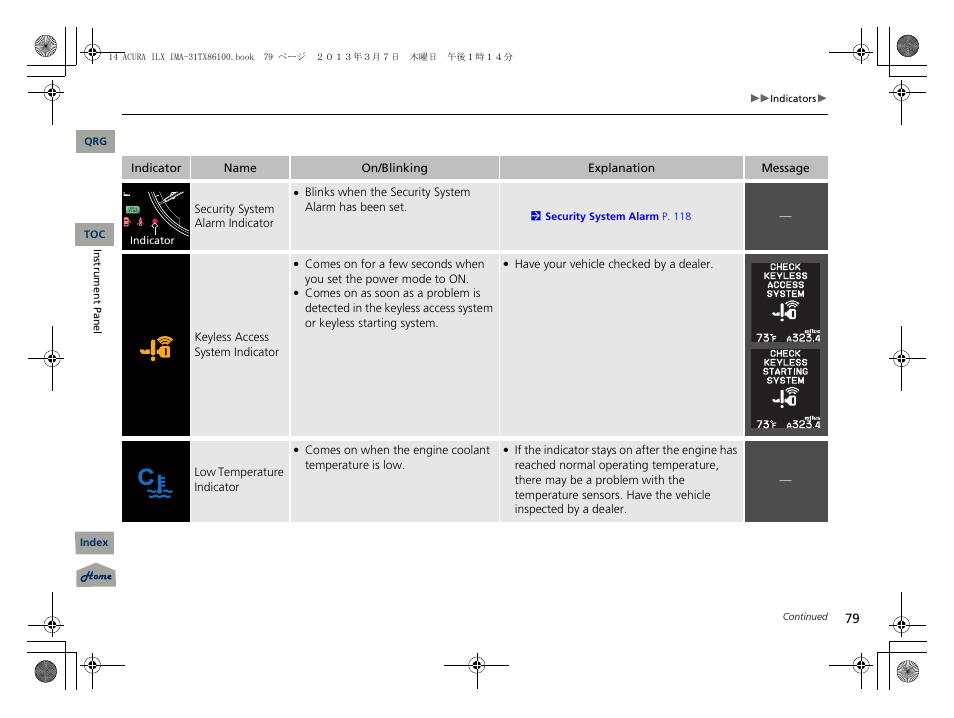 Acura 2014 ILX Hybrid - Owner's Manual User Manual | Page 80 / 365