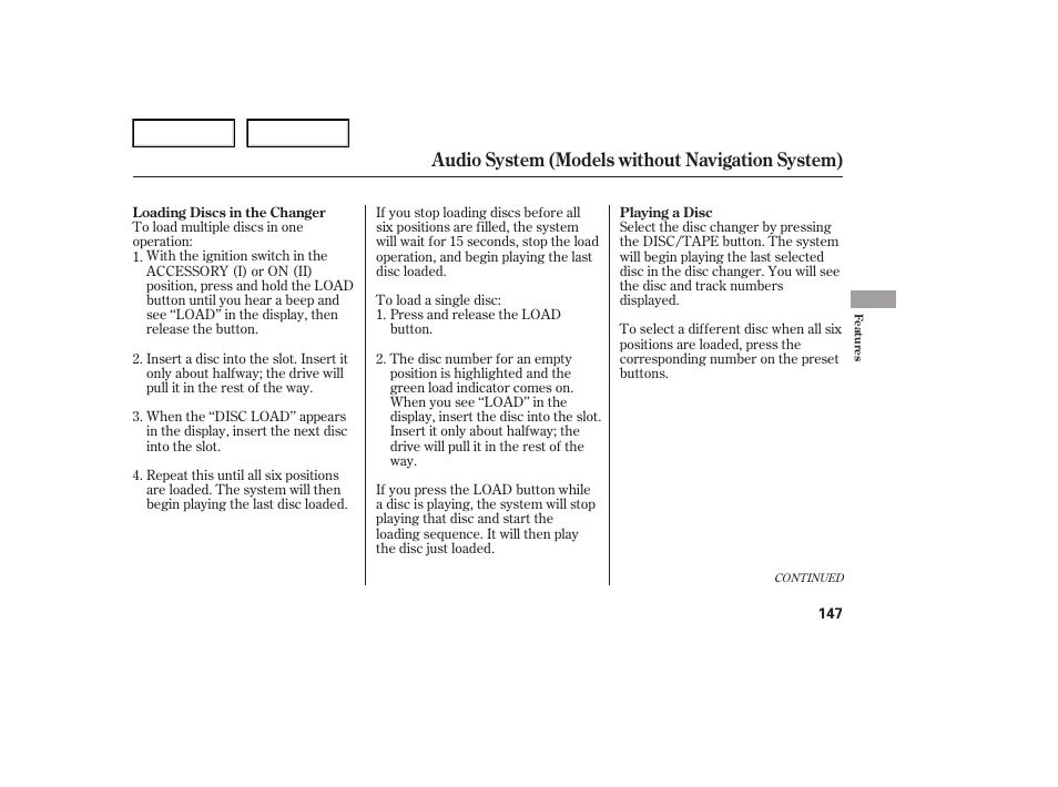 Audio system (models without navigation system) | Acura 2007 TL - Owner's Manual User Manual | Page 150 / 369