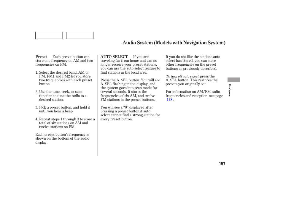 Audio system (models with navigation system) | Acura 2007 TL - Owner's Manual User Manual | Page 160 / 369