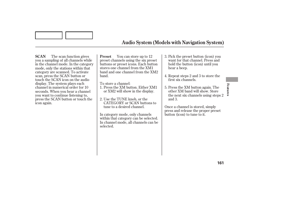 Audio system (models with navigation system) | Acura 2007 TL - Owner's Manual User Manual | Page 164 / 369