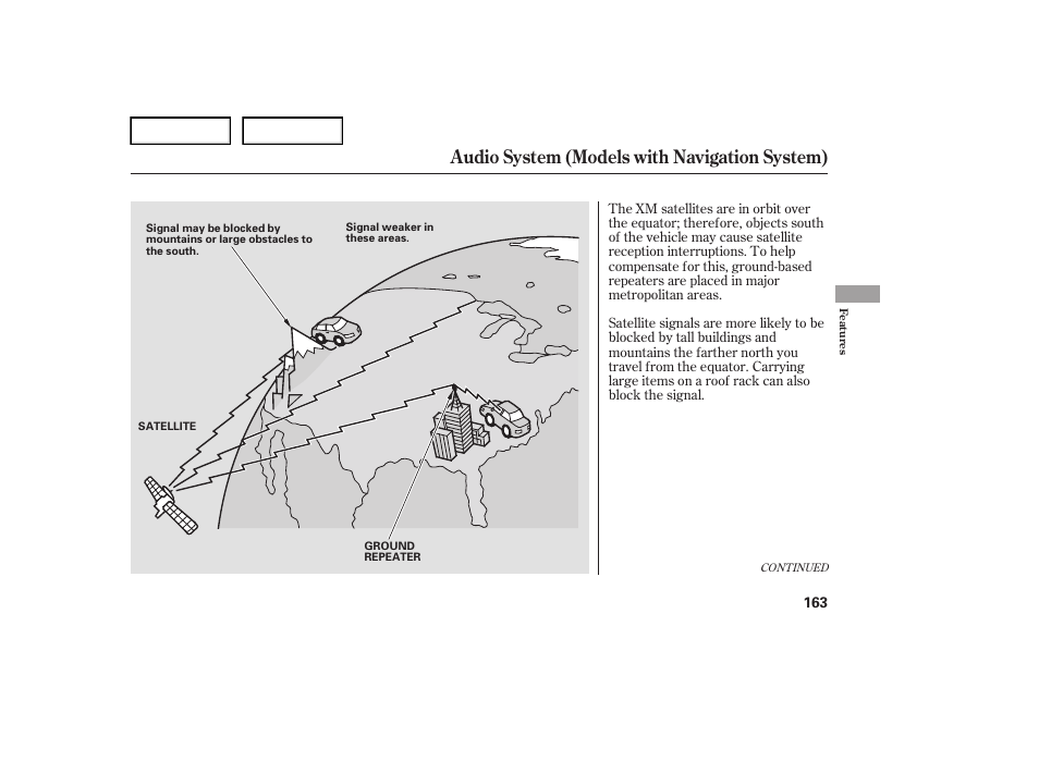 Audio system (models with navigation system) | Acura 2007 TL - Owner's Manual User Manual | Page 166 / 369