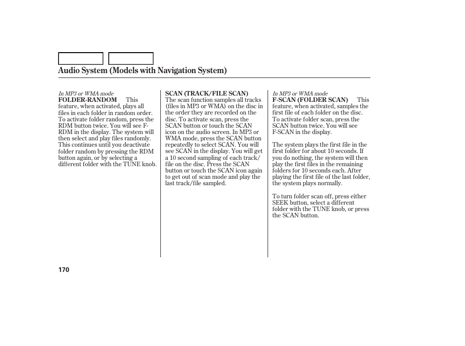 Audio system (models with navigation system) | Acura 2007 TL - Owner's Manual User Manual | Page 173 / 369