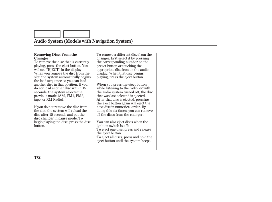 Audio system (models with navigation system) | Acura 2007 TL - Owner's Manual User Manual | Page 175 / 369