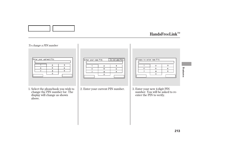 Handsfreelink | Acura 2007 TL - Owner's Manual User Manual | Page 216 / 369