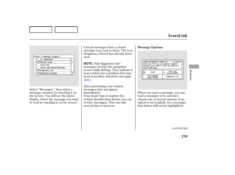 Acuralink | Acura 2007 TL - Owner's Manual User Manual | Page 222 / 369