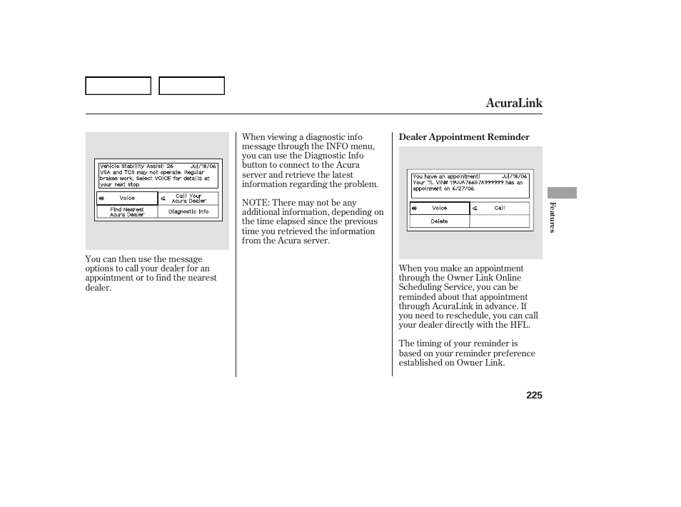 Acuralink | Acura 2007 TL - Owner's Manual User Manual | Page 228 / 369