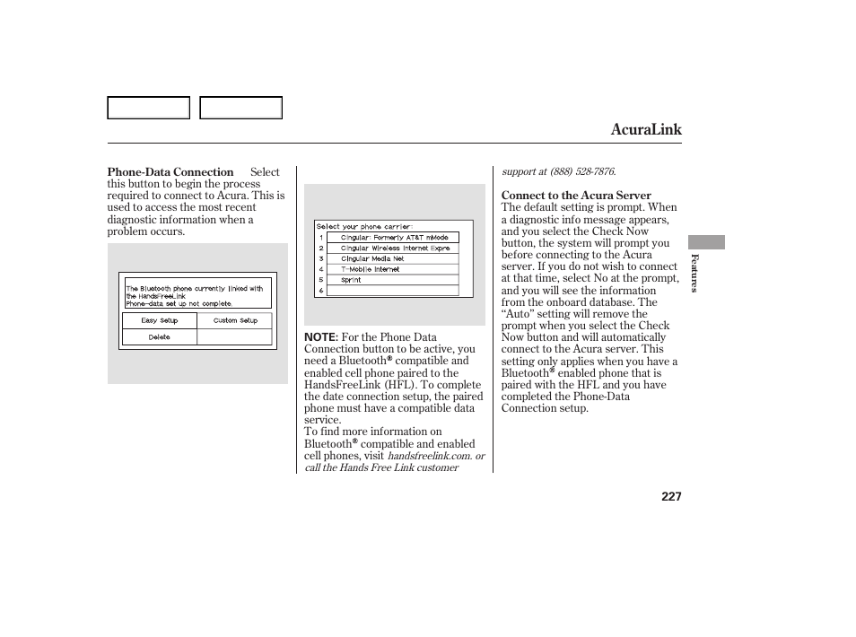 Acuralink | Acura 2007 TL - Owner's Manual User Manual | Page 230 / 369