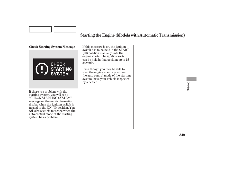 Acura 2007 TL - Owner's Manual User Manual | Page 252 / 369