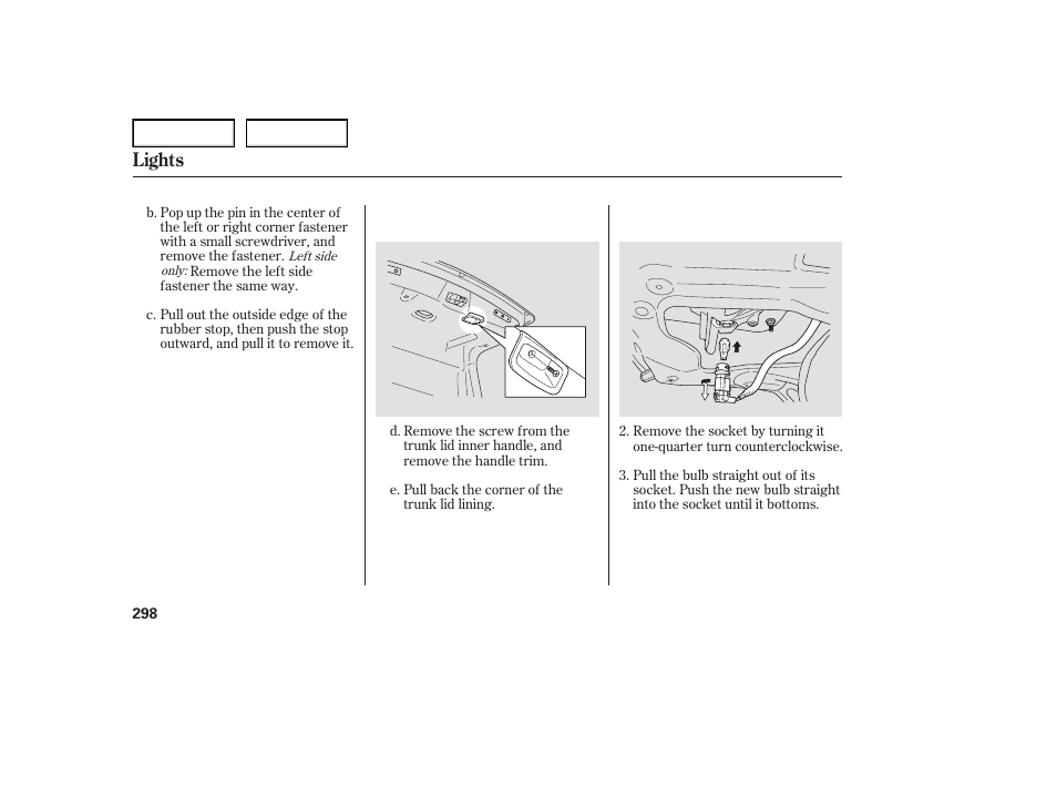 Lights | Acura 2007 TL - Owner's Manual User Manual | Page 301 / 369