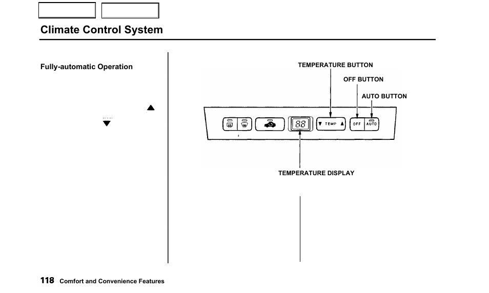 Climate control system | Acura 2000 TL - Owner's Manual User Manual | Page 121 / 311