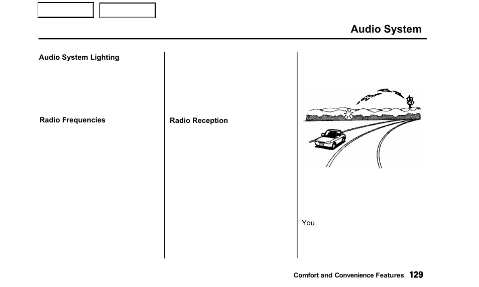Audio system | Acura 2000 TL - Owner's Manual User Manual | Page 132 / 311