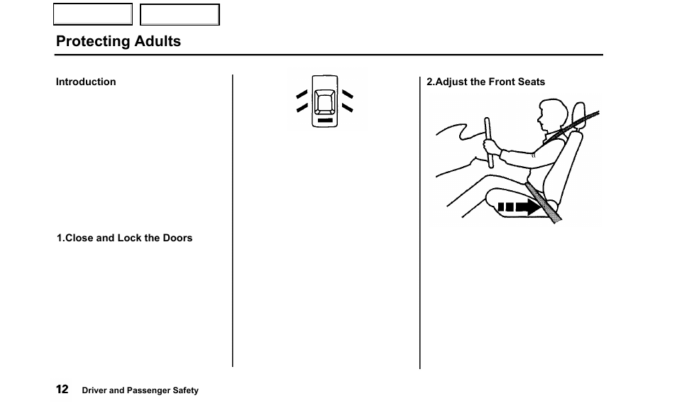 Protecting adults | Acura 2000 TL - Owner's Manual User Manual | Page 15 / 311