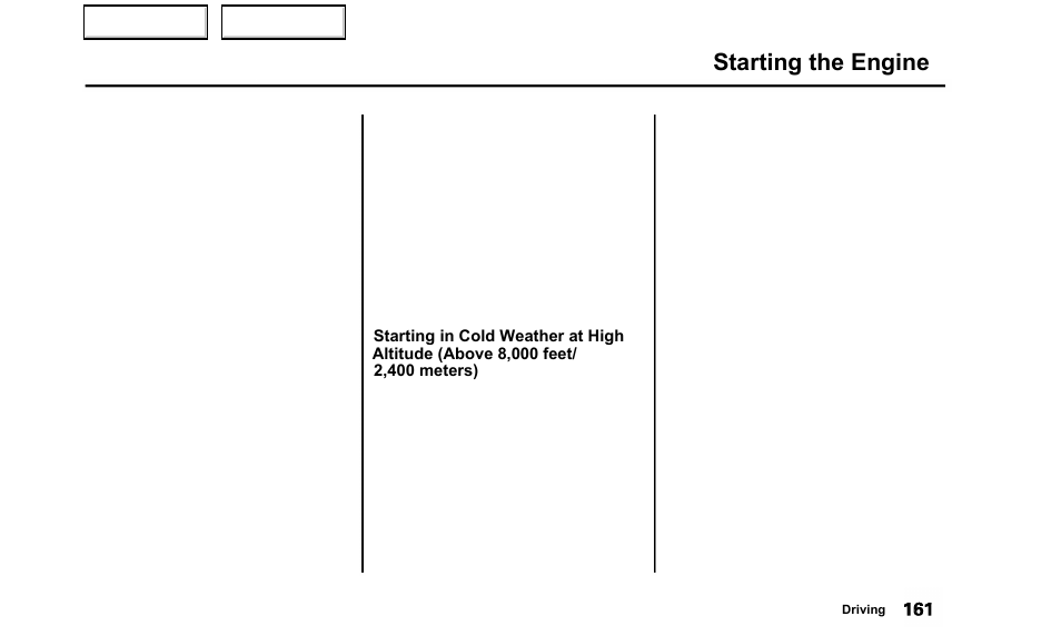 Starting the engine | Acura 2000 TL - Owner's Manual User Manual | Page 164 / 311