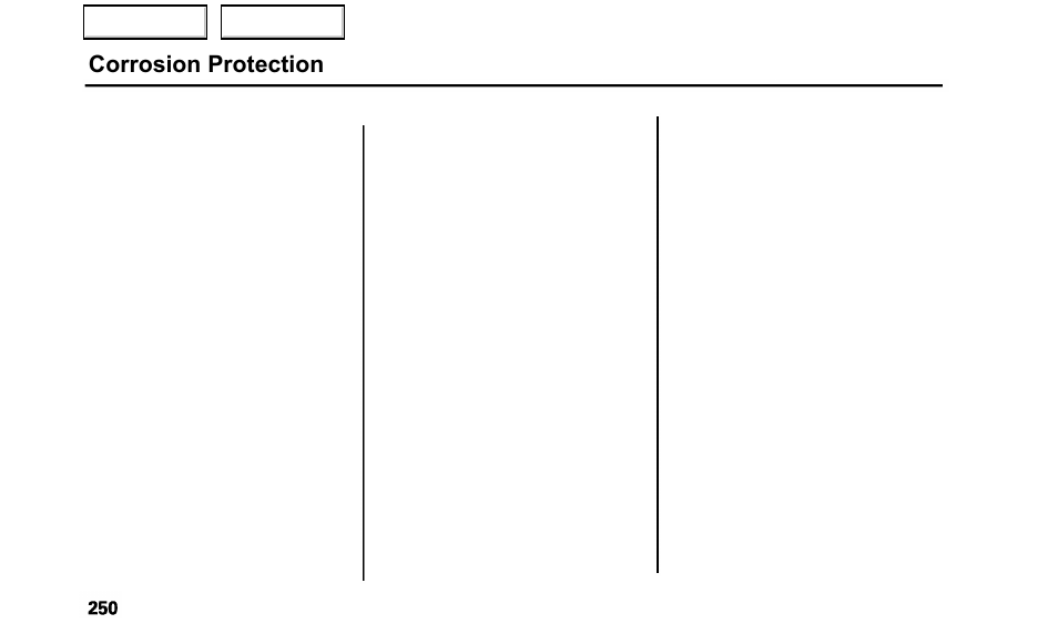 Corrosion protection | Acura 2000 TL - Owner's Manual User Manual | Page 253 / 311