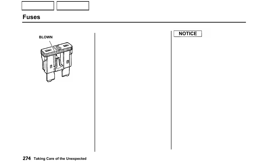 Fuses | Acura 2000 TL - Owner's Manual User Manual | Page 277 / 311