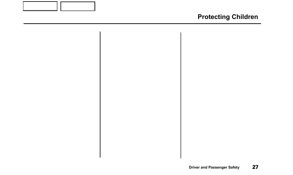 Protecting children | Acura 2000 TL - Owner's Manual User Manual | Page 30 / 311