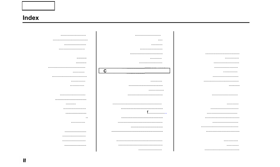 Index | Acura 2000 TL - Owner's Manual User Manual | Page 303 / 311