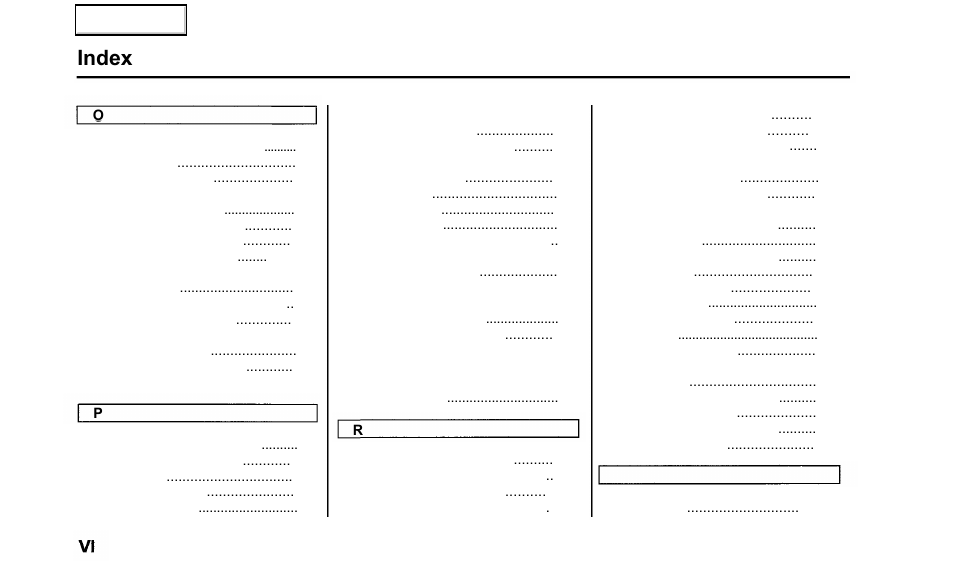 Index | Acura 2000 TL - Owner's Manual User Manual | Page 307 / 311