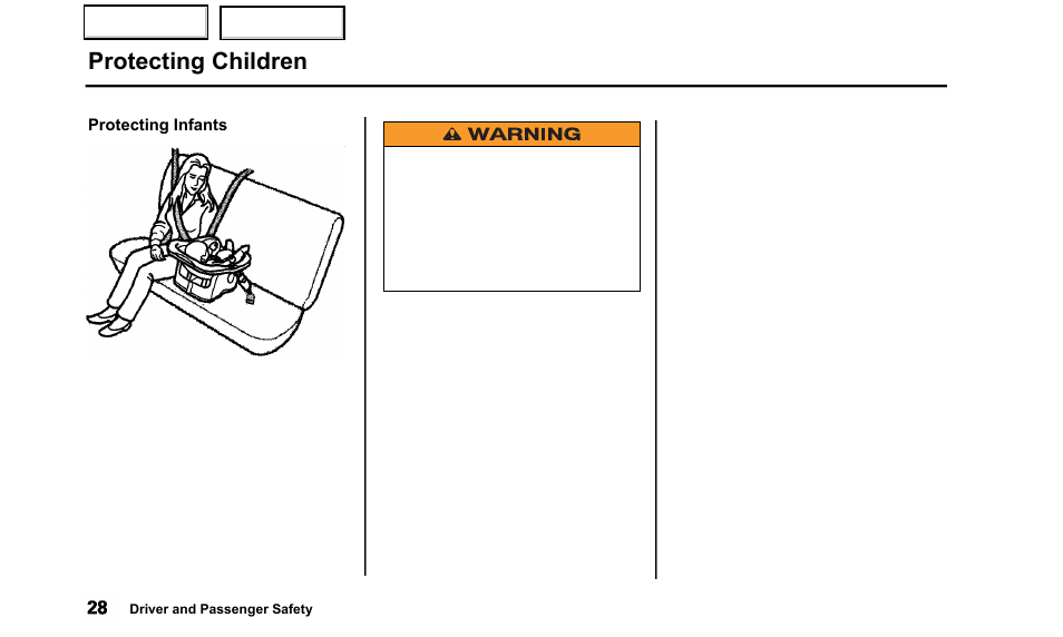 Protecting children | Acura 2000 TL - Owner's Manual User Manual | Page 31 / 311