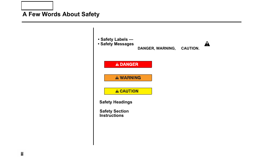 A few words about safety | Acura 2000 TL - Owner's Manual User Manual | Page 4 / 311