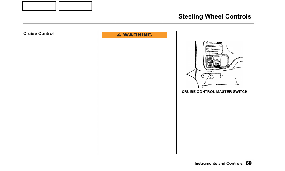 Steeling wheel controls | Acura 2000 TL - Owner's Manual User Manual | Page 72 / 311