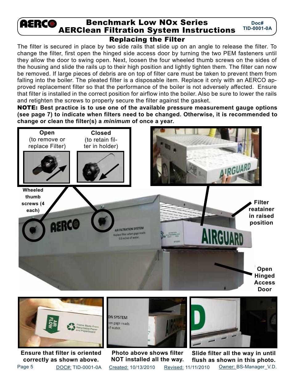 AERCO AERClean User Manual | Page 5 / 12