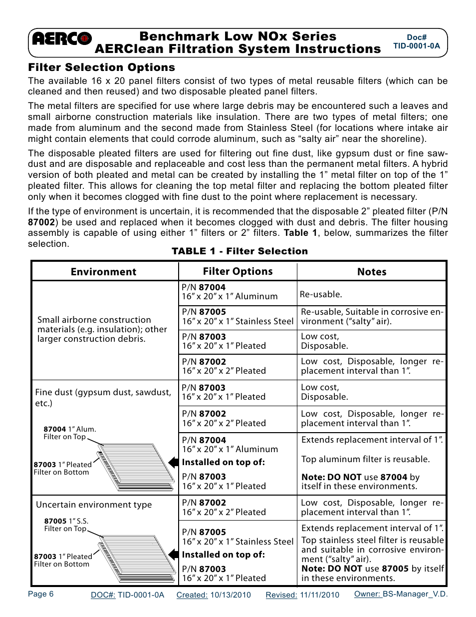 AERCO AERClean User Manual | Page 6 / 12