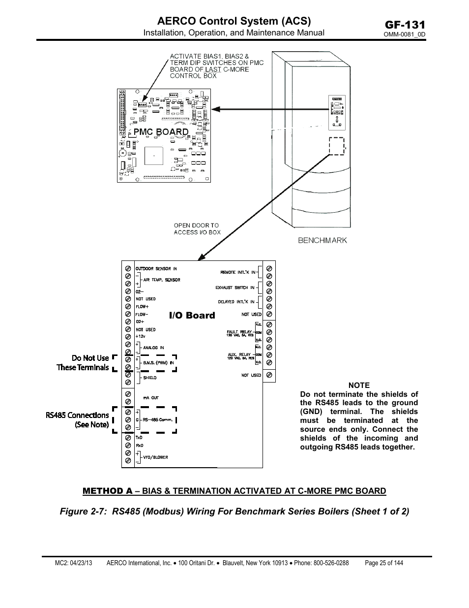 Gf-131 aerco control system (acs) | AERCO Control System (ACS) User Manual | Page 25 / 144