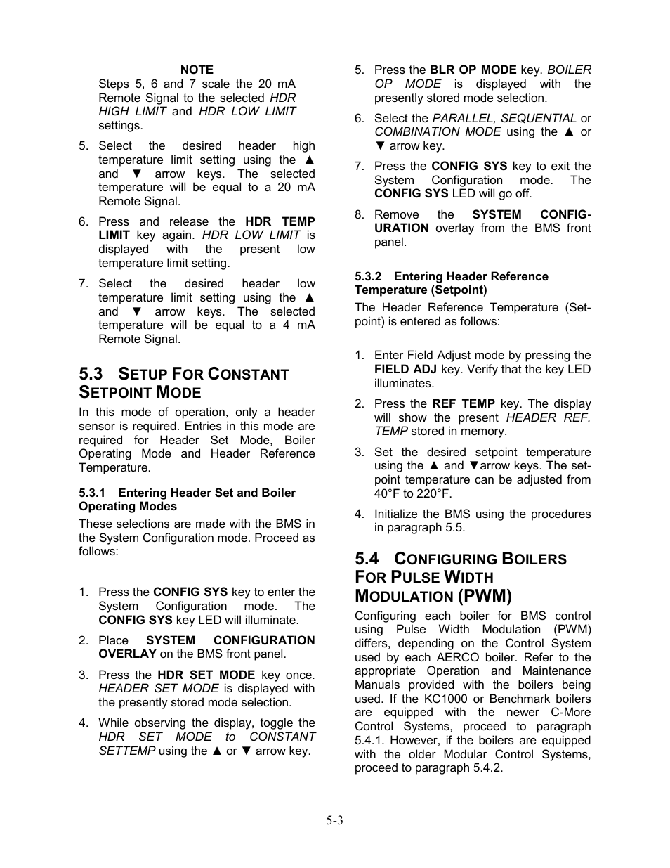 Pwm) | AERCO BMS 168 User Manual | Page 45 / 86