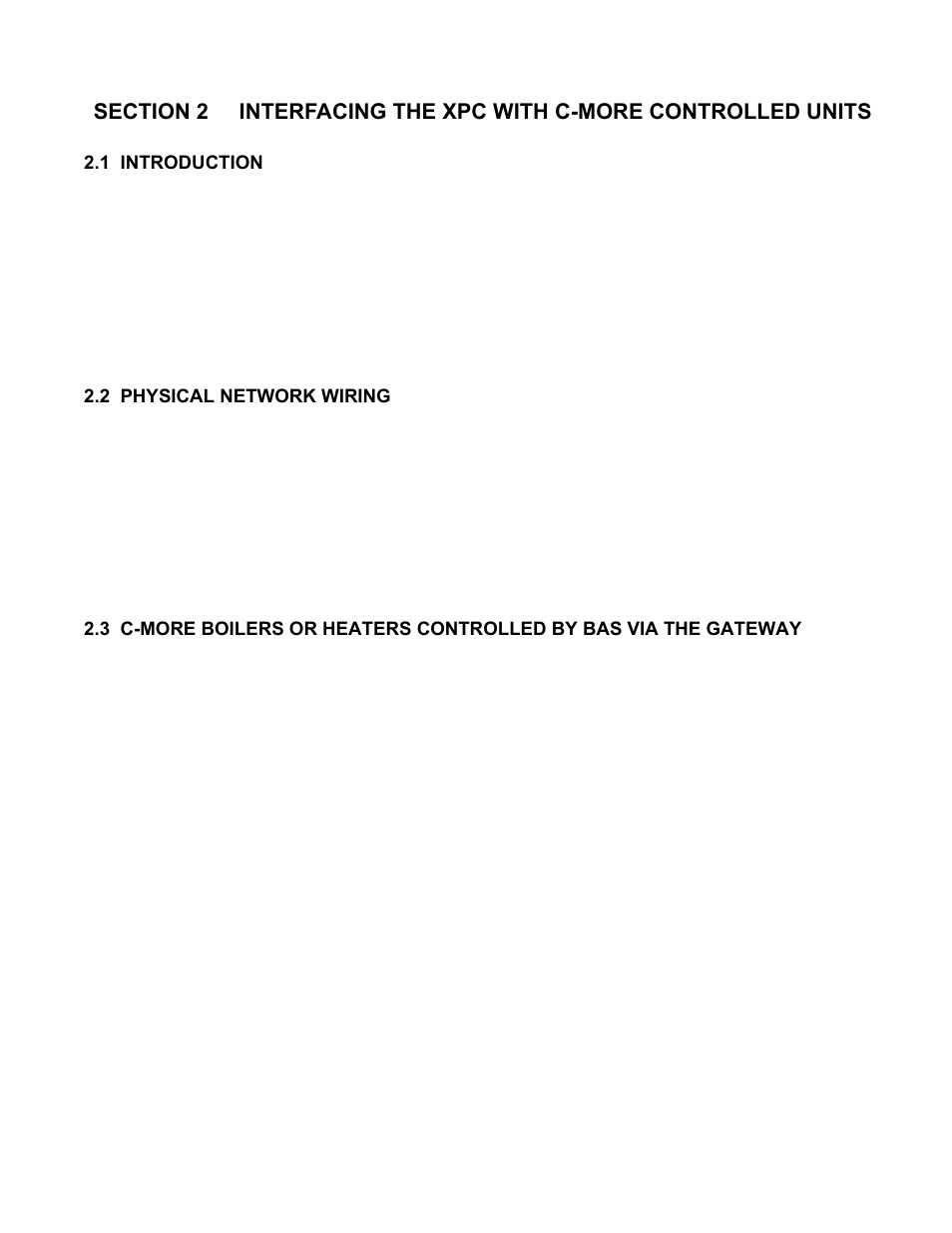 1 introduction, 2 physical network wiring, Gateway communications manual | AERCO XPC GATEWAY Communications User Manual | Page 34 / 193