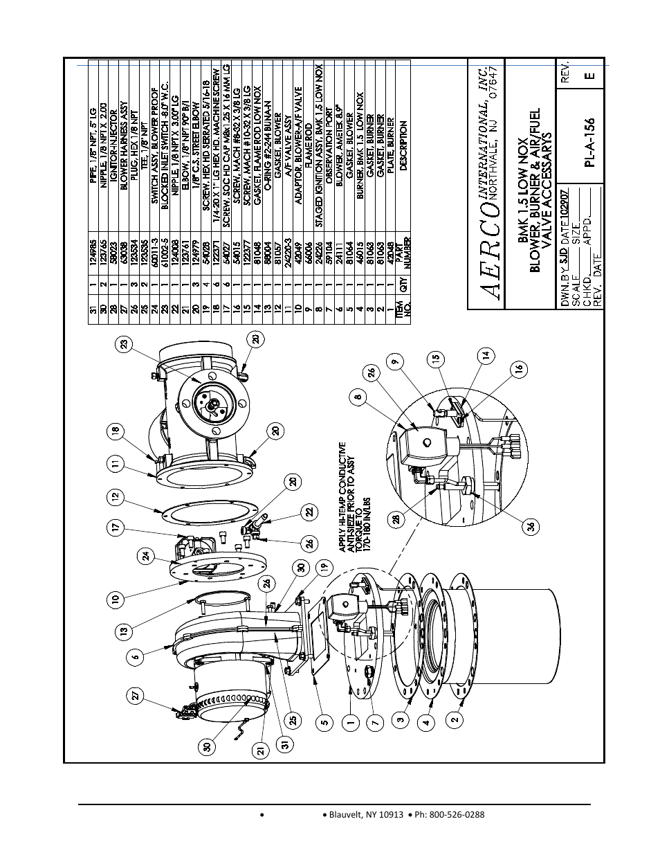 Gf-120, Benchmark 1.5ln low nox boiler | AERCO BMK 1.5 LN October 2012 User Manual | Page 137 / 166