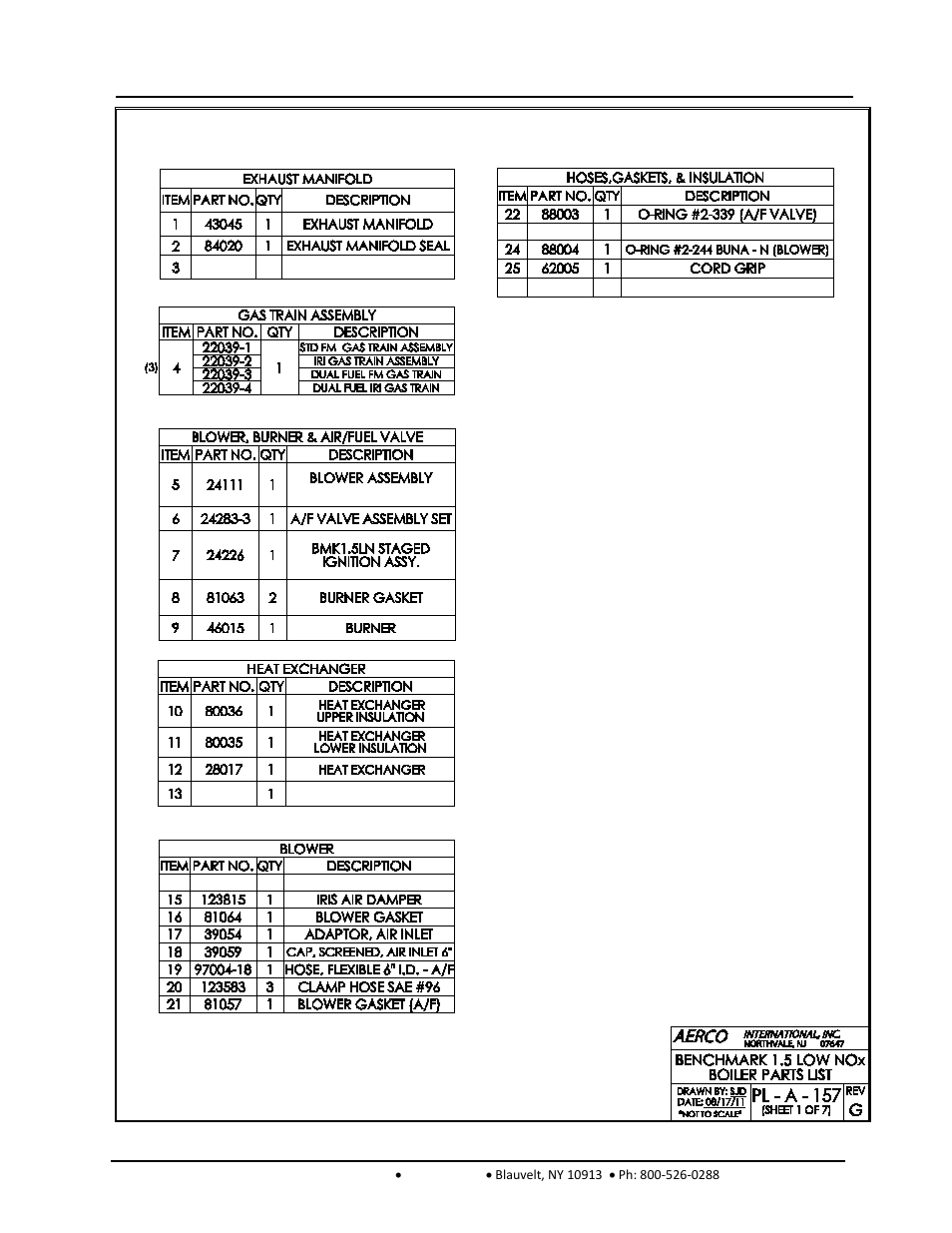 Benchmark 2.0ln low nox boiler, Gf-120 | AERCO BMK 1.5 LN October 2012 User Manual | Page 138 / 166