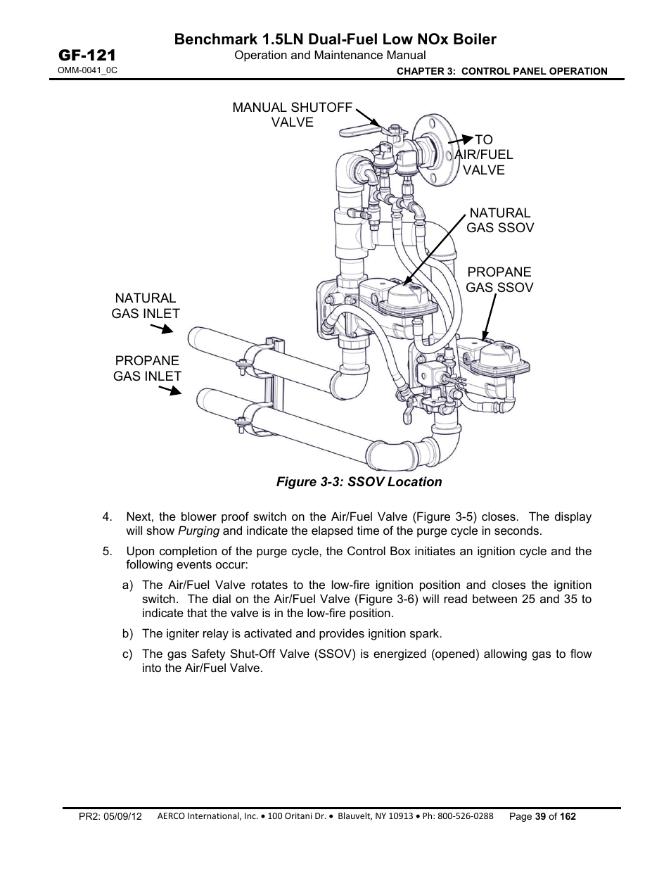 Benchmark 1.5ln dual-fuel low nox boiler, Gf-121 | AERCO BMK 1.5 LN Dual Fuel Feb 2013 User Manual | Page 39 / 162