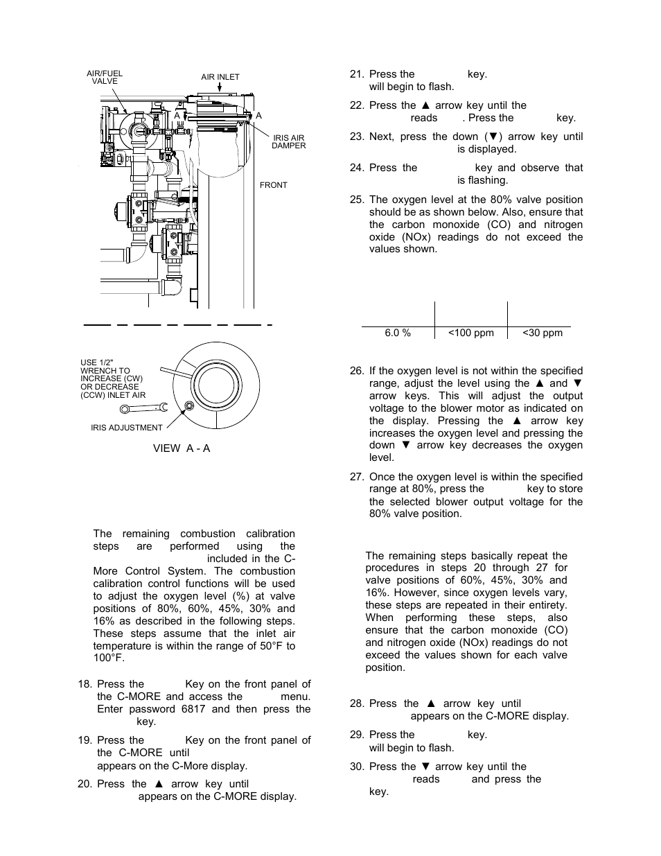 Initial start-up | AERCO BMK 1.5 LN Dual Fuel June 2010 User Manual | Page 36 / 139