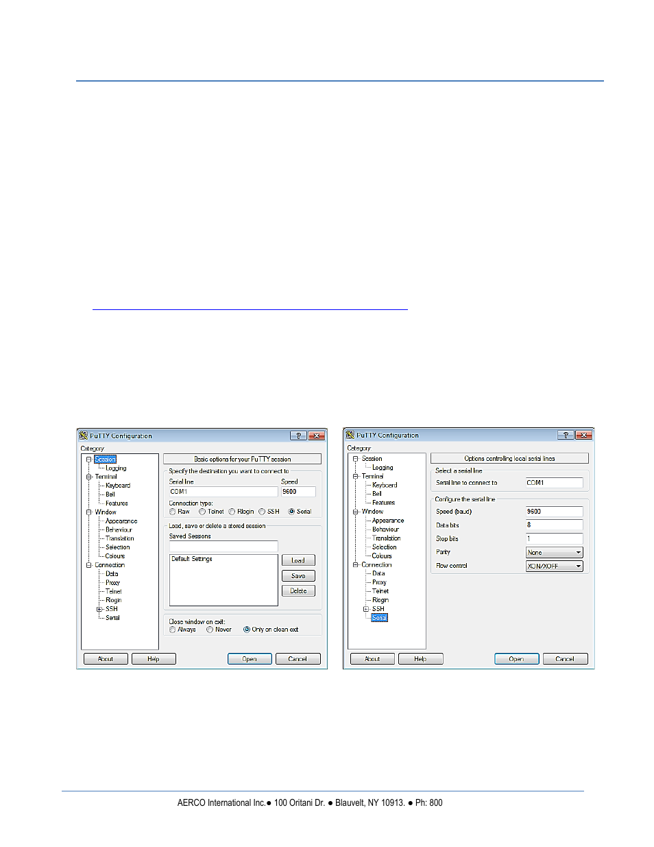 Chapter 9. rs232 communication, 1 introduction, 1 aquiring the putty application | 2 logging on to a remote machine using putty, Chapter 9, Rs232 communication, Gf-123, Benchmark 2.0ln low nox boiler | AERCO BMK 2.0 LN Natural Gas (SN G-11-1861 and above) User Manual | Page 111 / 170