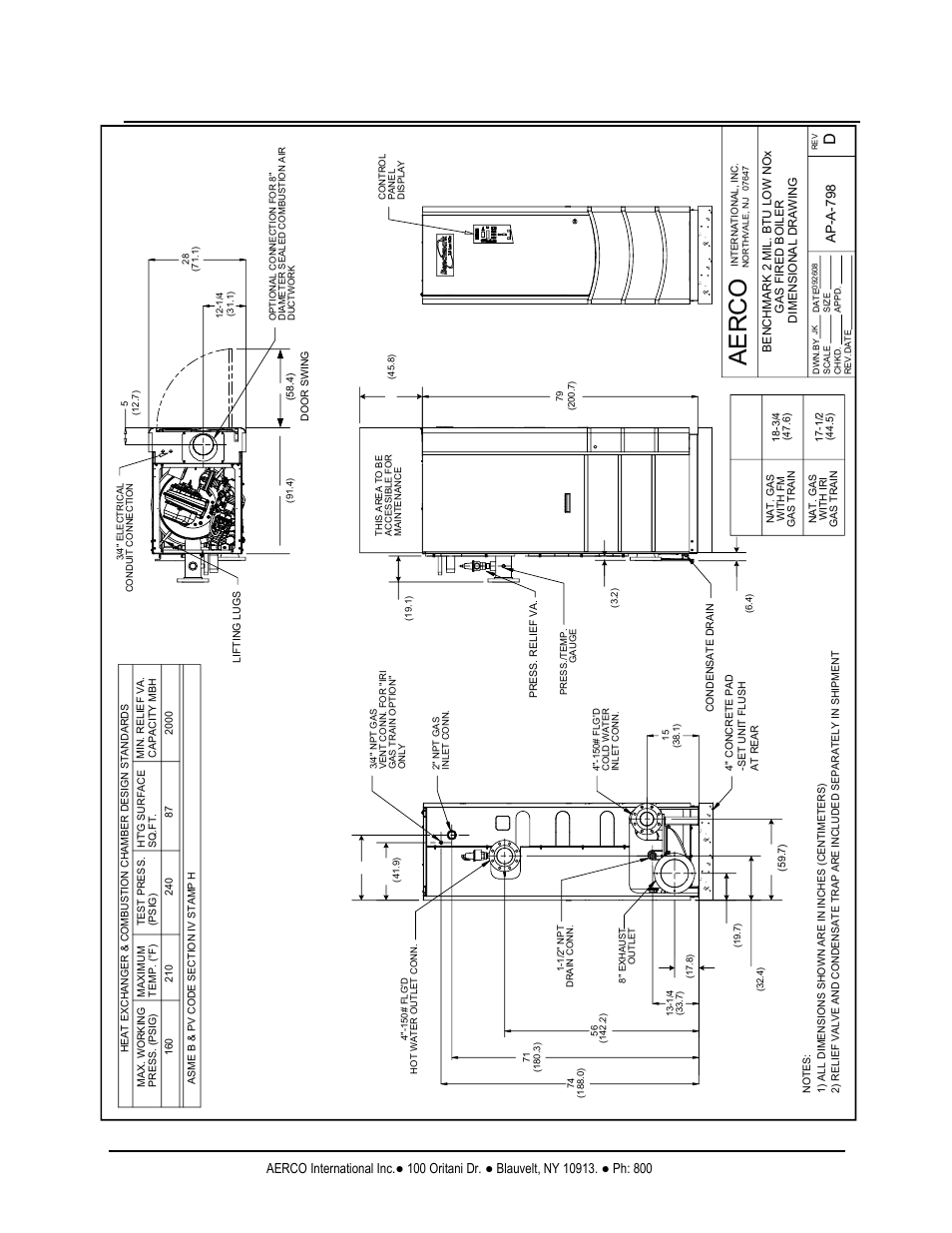 Aerco, Benchmark 2.0ln low nox boiler, Gf-123 | Appendix g | AERCO BMK 2.0 LN Natural Gas (SN G-11-1861 and above) User Manual | Page 136 / 170