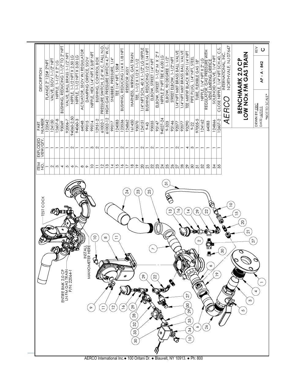 Gf-123, Benchmark 2.0ln low nox boiler | AERCO BMK 2.0 LN Natural Gas (SN G-11-1861 and above) User Manual | Page 139 / 170