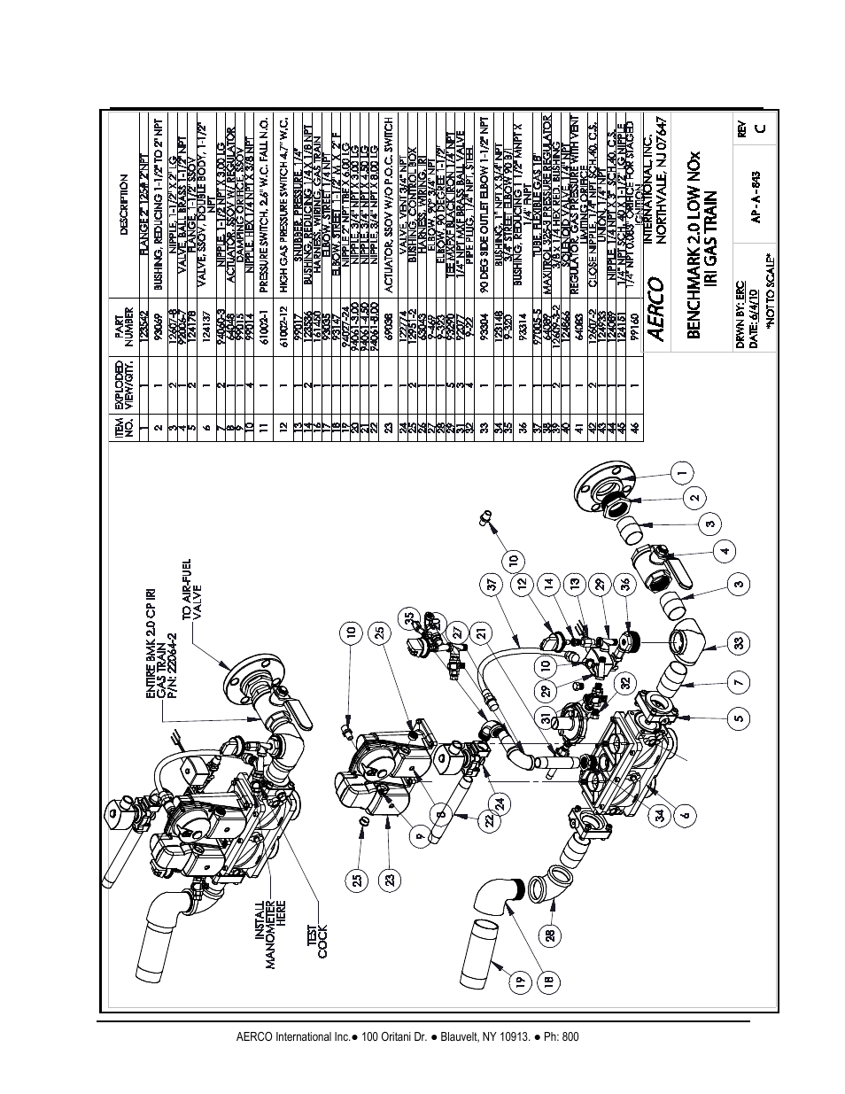 Benchmark 2.0ln low nox boiler, Gf-123 | AERCO BMK 2.0 LN Natural Gas (SN G-11-1861 and above) User Manual | Page 140 / 170