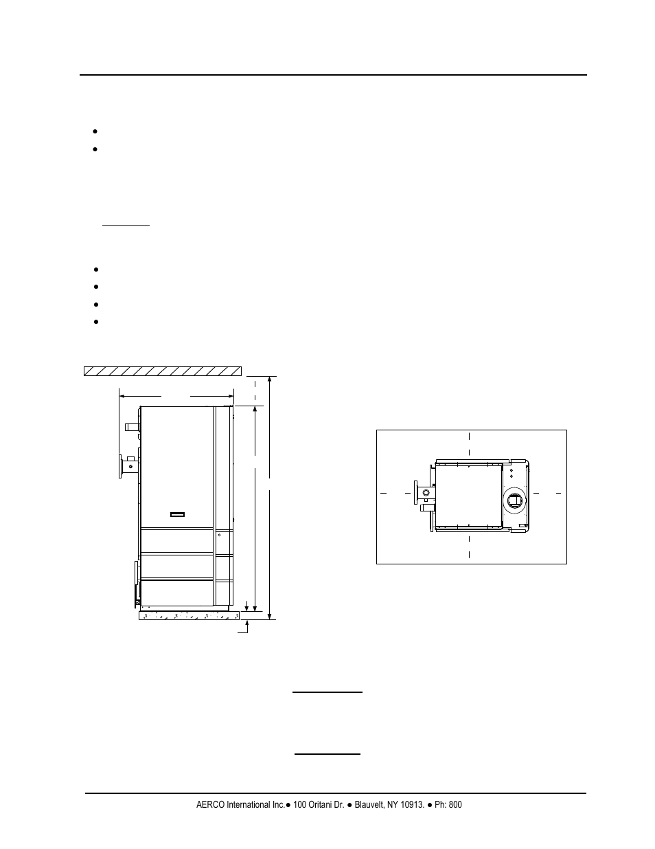 4 site preparation, 1 installation clearances, Benchmark 2.0ln low nox boiler | Gf-123 | AERCO BMK 2.0 LN Natural Gas (SN G-11-1861 and above) User Manual | Page 16 / 170