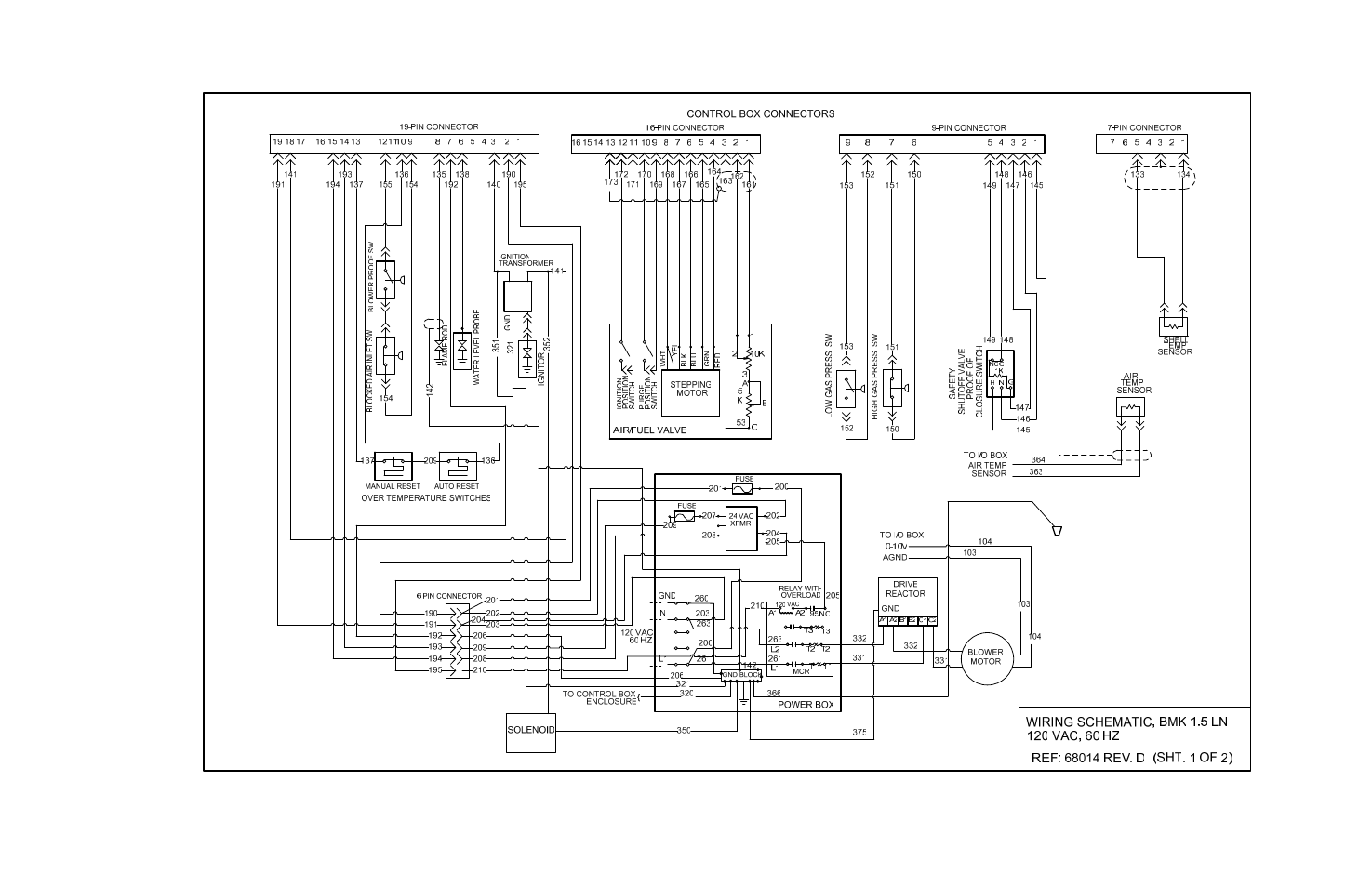 Apendix h - wiring schematics, Appendix h | AERCO BMK 2.0 LN Nat. Gas June 2010 User Manual | Page 113 / 125