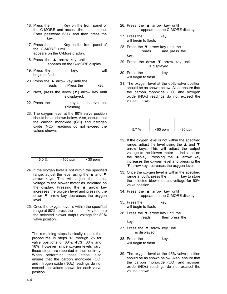 Initial start-up | AERCO BMK 2.0 LN Nat. Gas June 2010 User Manual | Page 38 / 125
