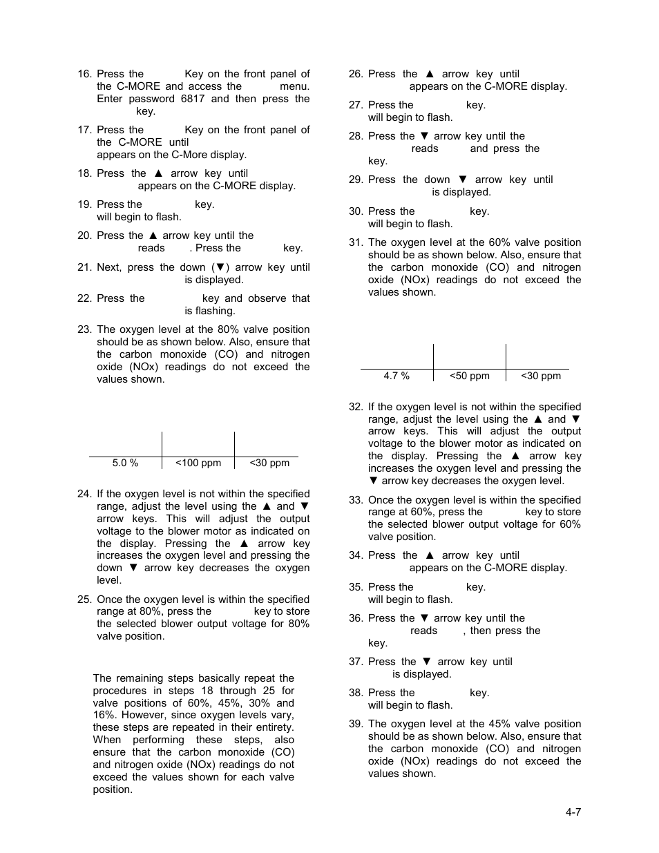 Initial start-up | AERCO BMK 2.0 LN Nat. Gas June 2010 User Manual | Page 41 / 125