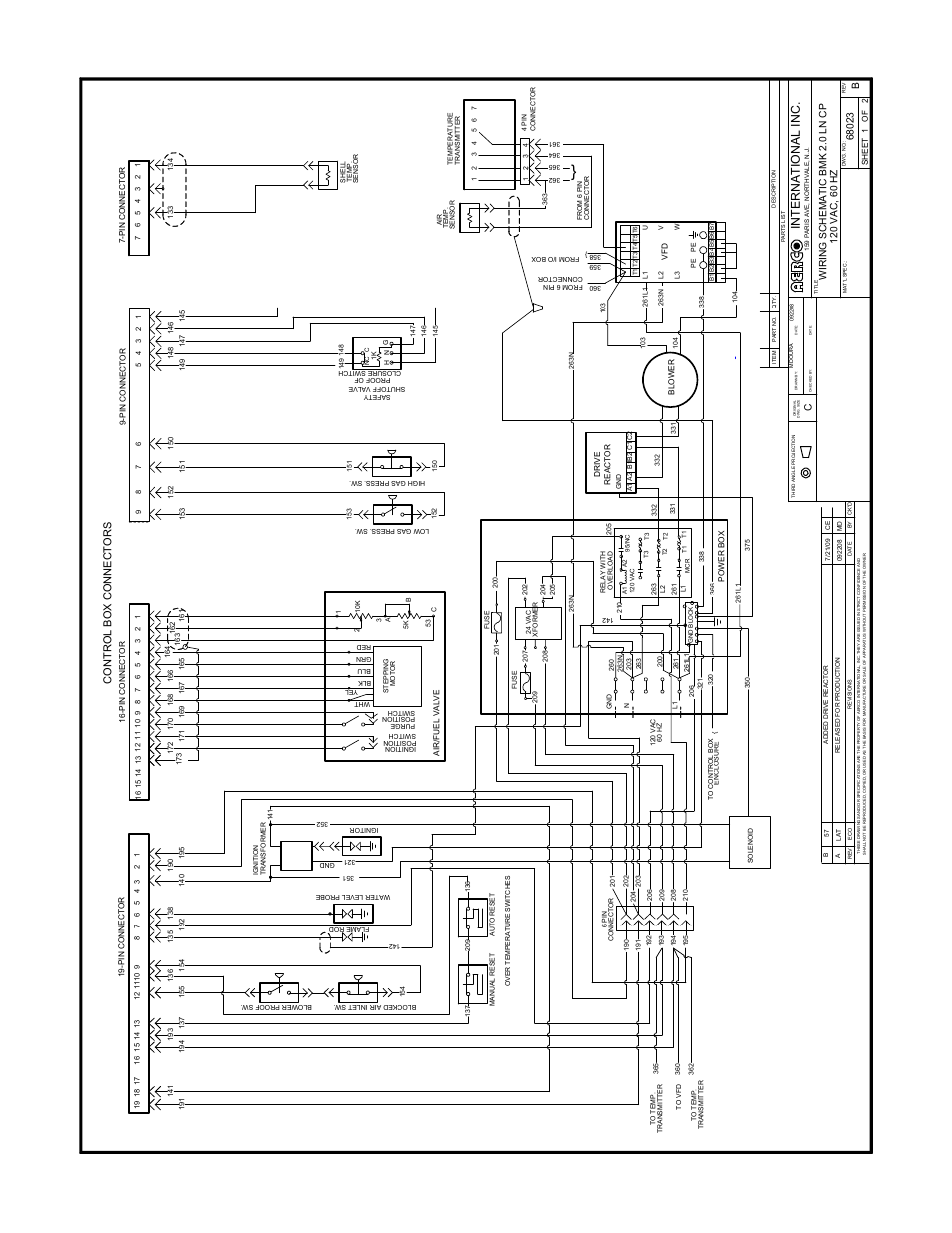 Apendix h - wiring schematics, Appendix h | AERCO BMK 2.0 LN Natural Gas 2008 User Manual | Page 101 / 111